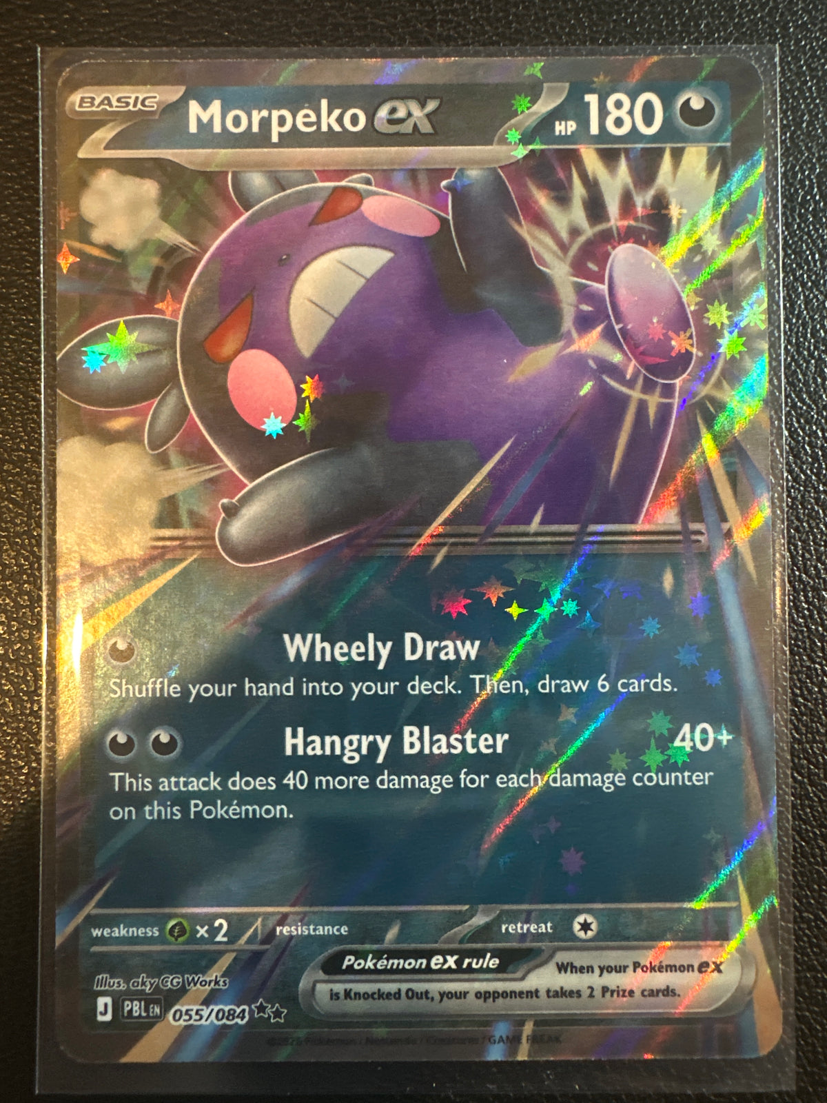 2026 Pitch Black Morpeko EX Holo Double Rare RR #55/84