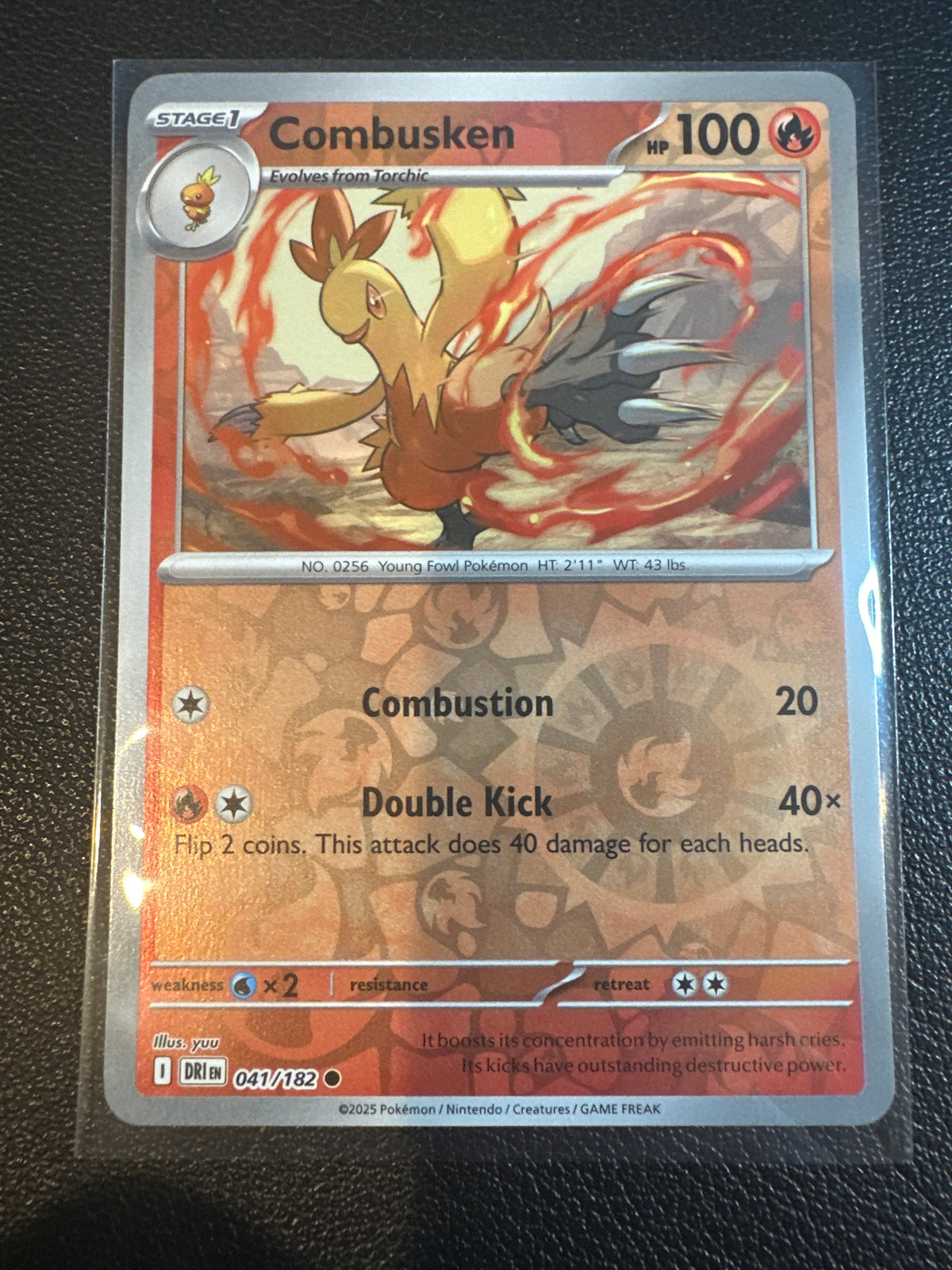 2025 Destined Rivals Combusken Reverse Holo #41/182