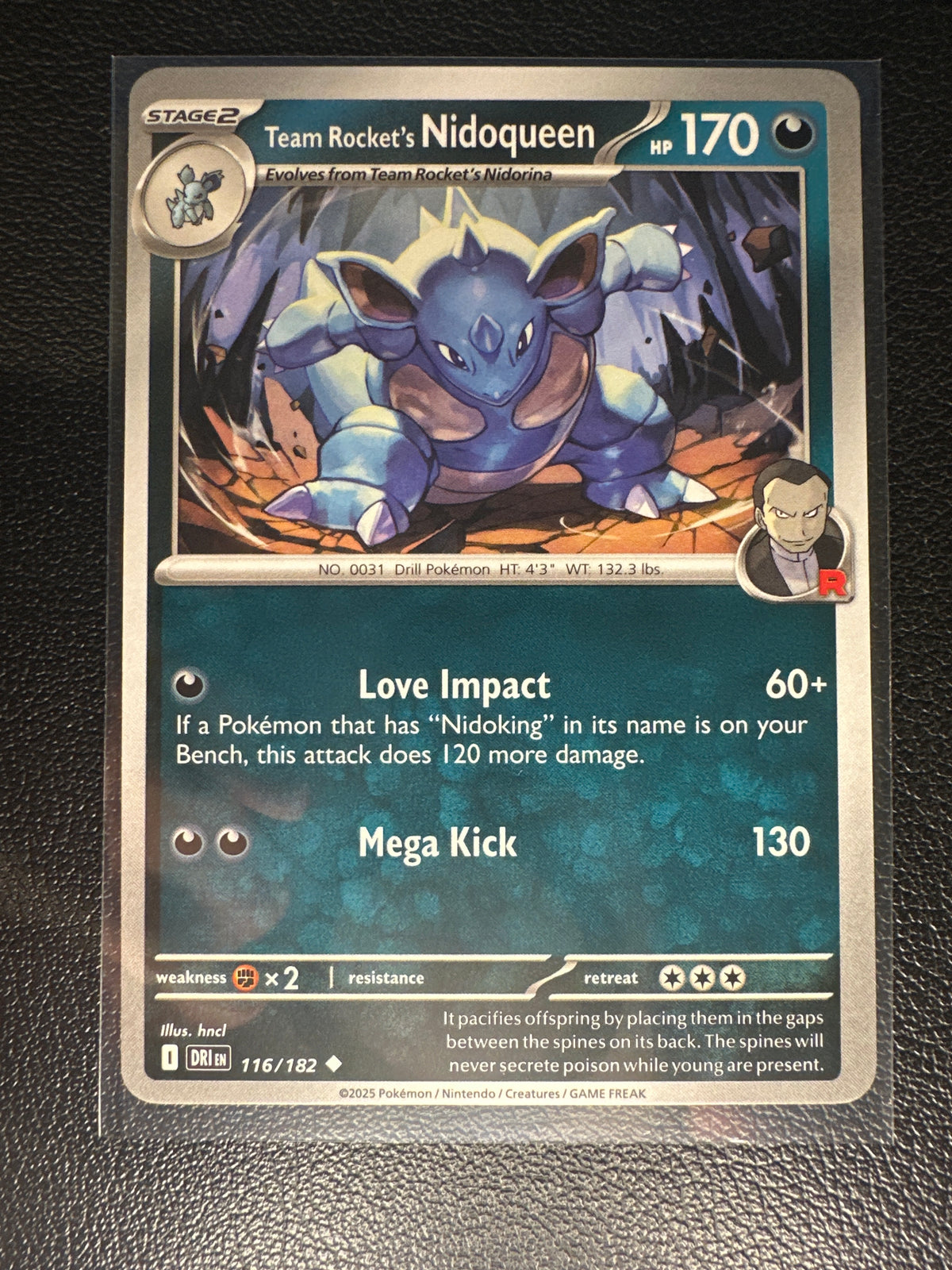 2025 Destined Rivals Team Rocket's Nidoqueen Uncommon #116/182