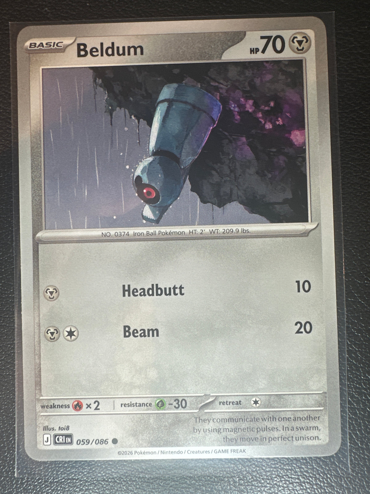 Pokemon TCG: Mega Evolution Chaos Rising Beldum #59/86