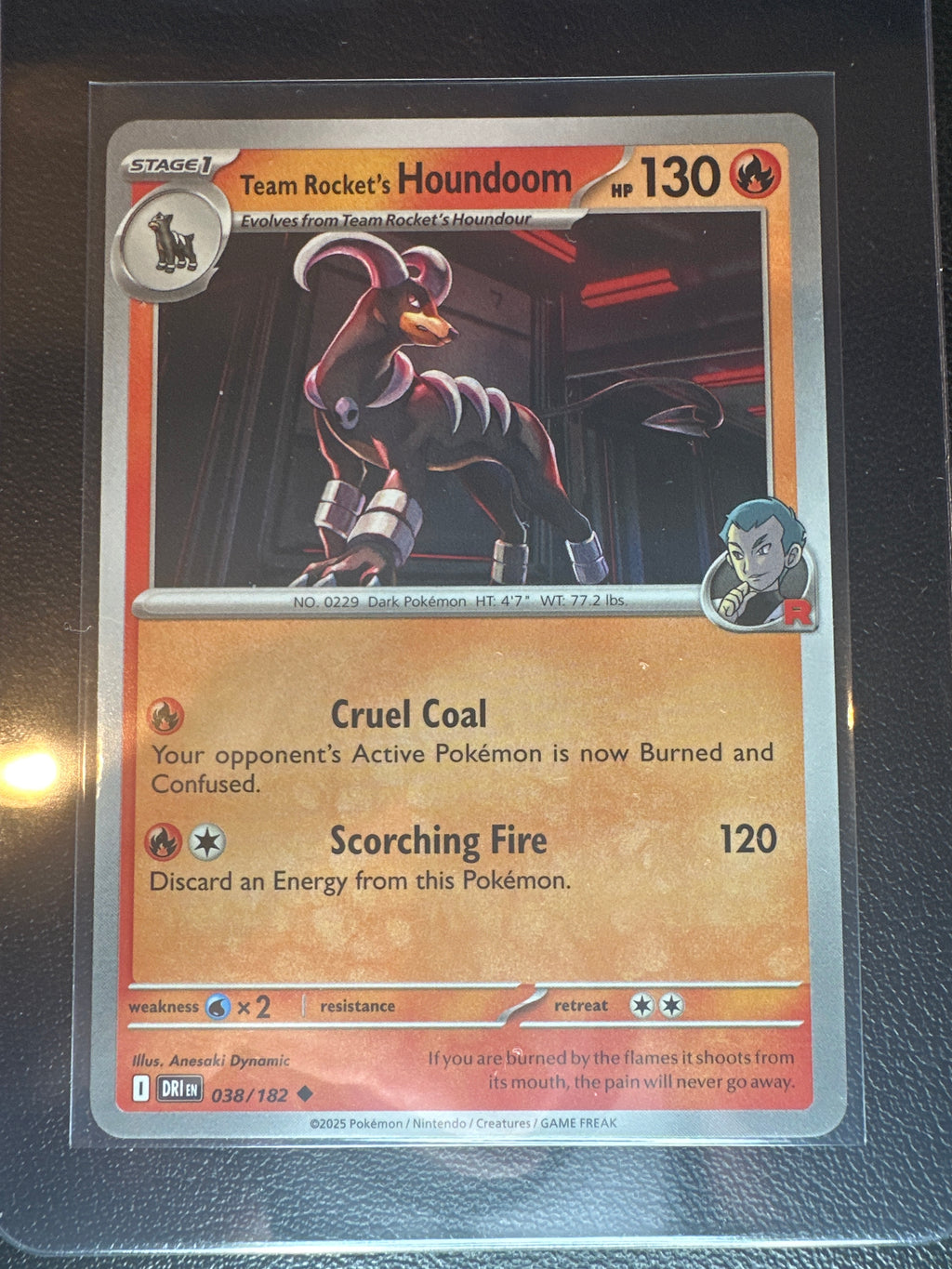 2025 Destined Rivals Team Rocket's Houndoom Regular Uncommon #38/182
