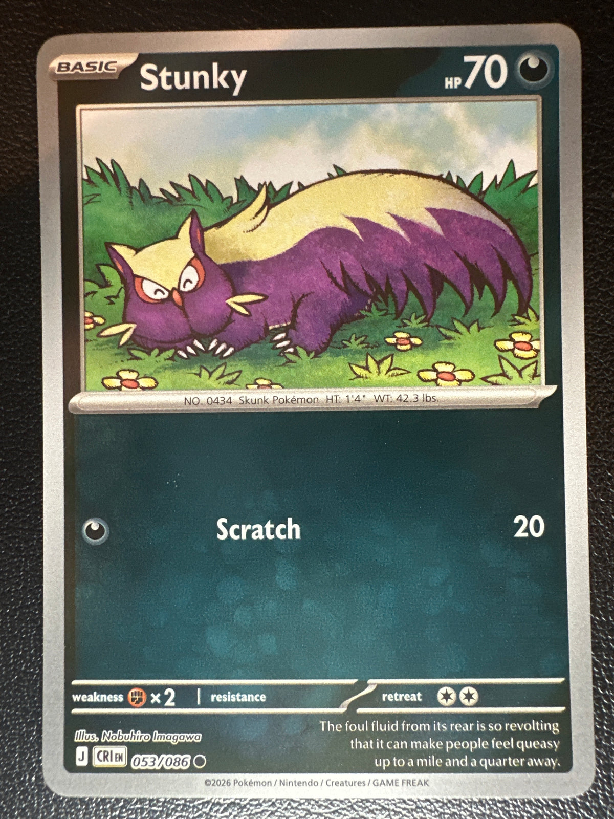 Pokemon TCG: Mega Evolution Chaos Rising Stunky #53/86