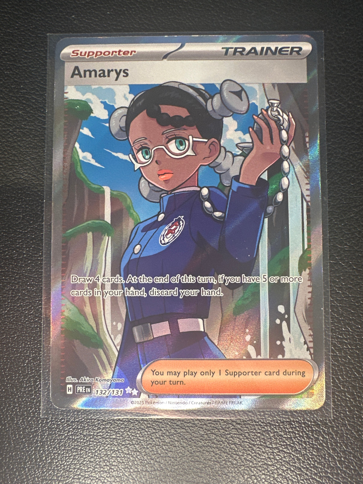 Pokemon TCG Prismatic Evolutions Amarys Holo Secret Rare SR FA #132/131