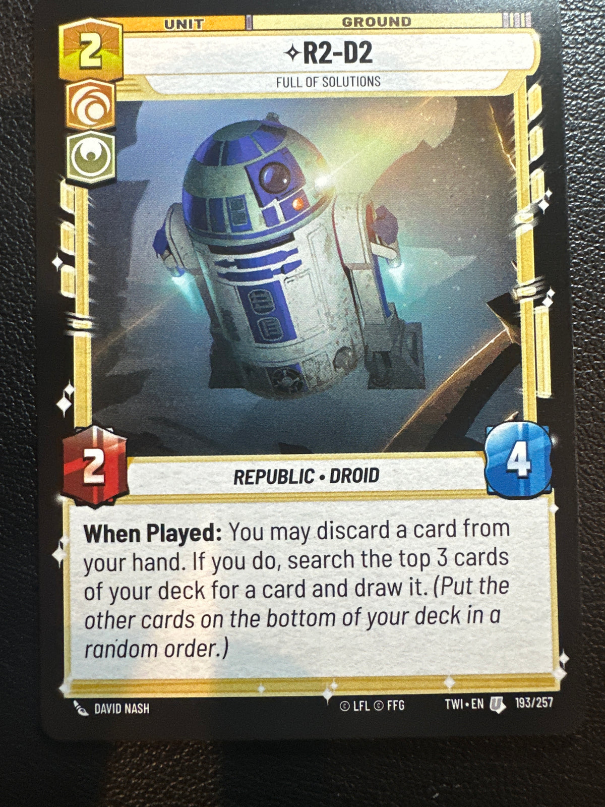 Star Wars: Unlimited Twilight of the Republic R2-D2 #193/257