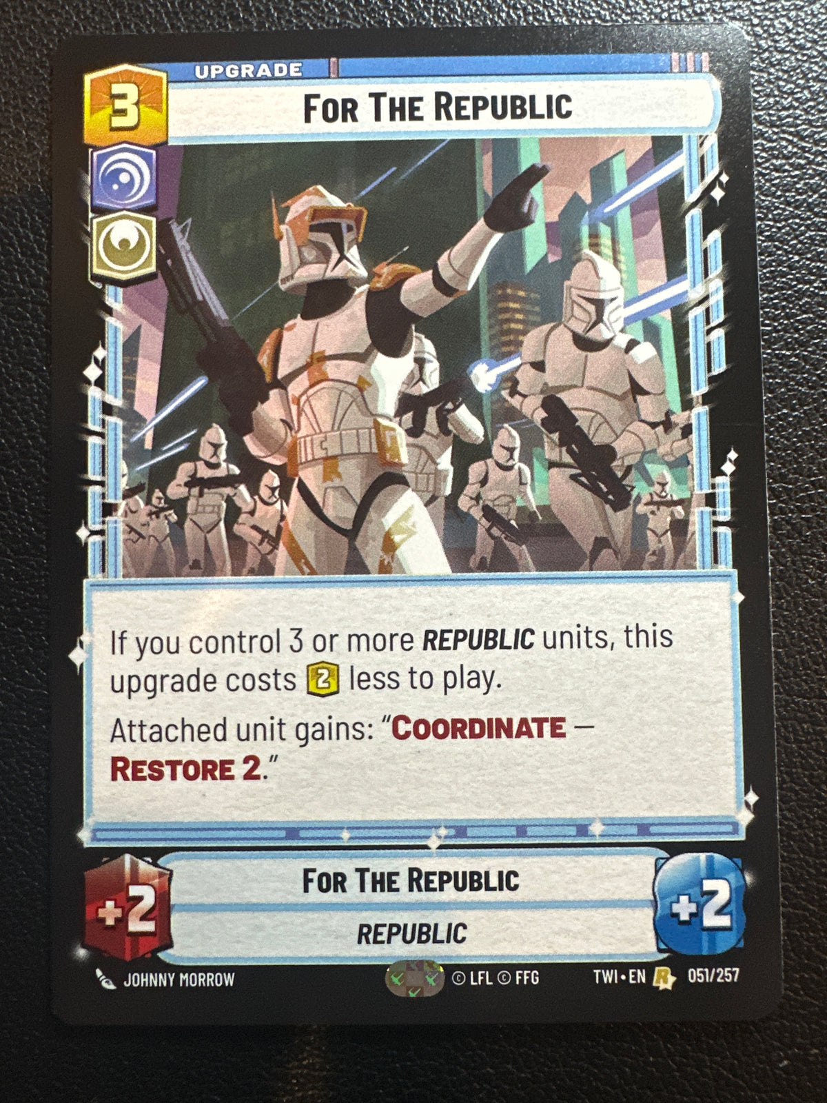 Star Wars: Unlimited Twilight of the Republic For The Republic Regular #051/257