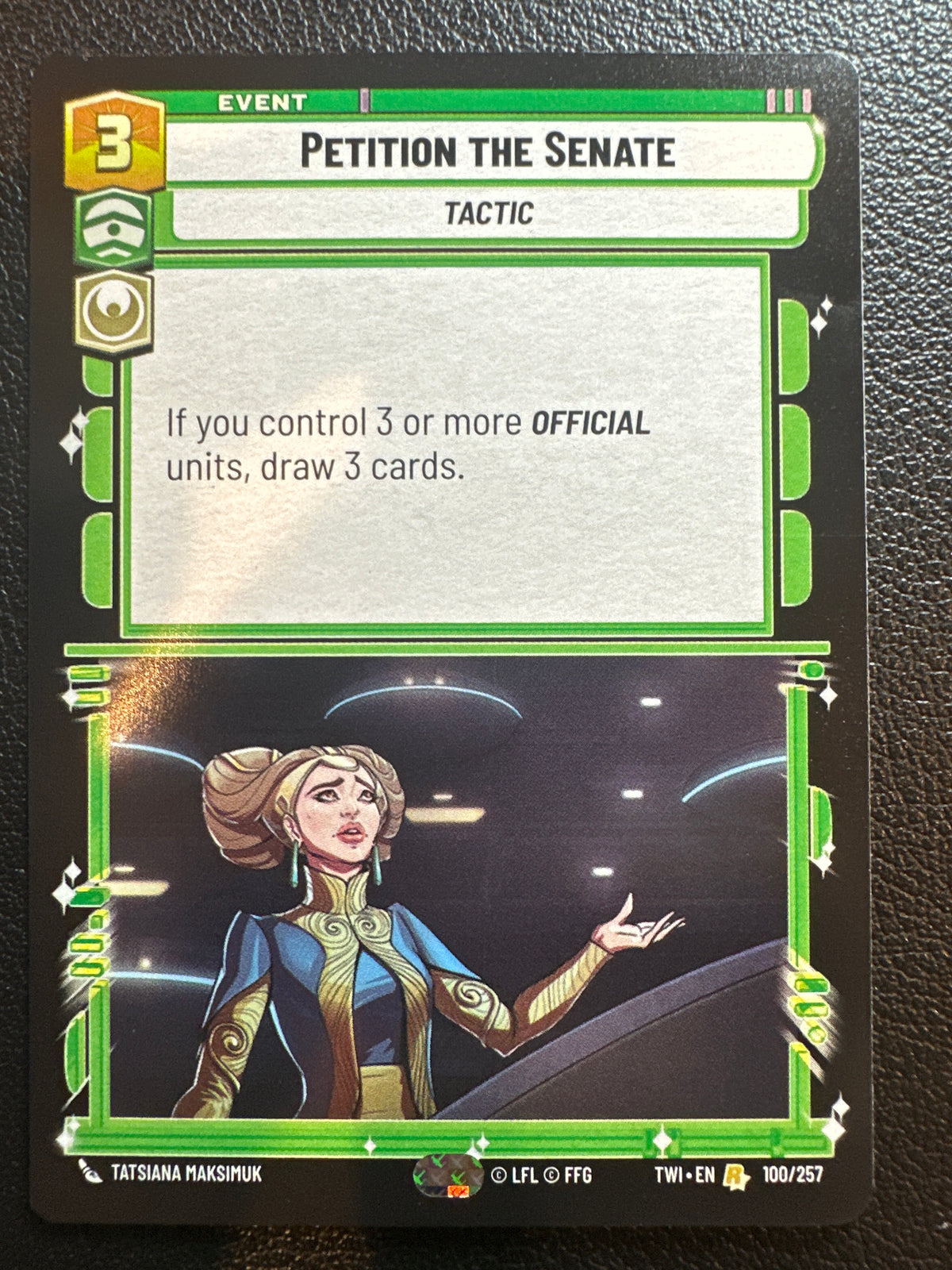 Star Wars: Unlimited Twilight of the Republic Petition the Senate #100/257