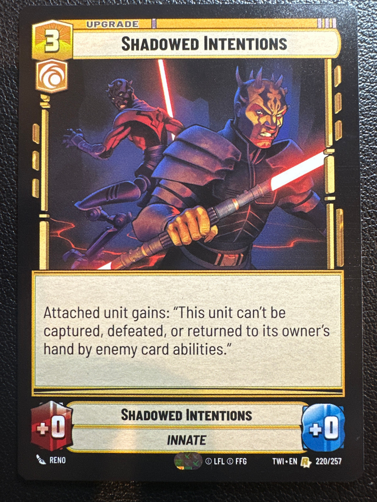Star Wars: Unlimited Twilight of the Republic Shadowed Intentions #220/257