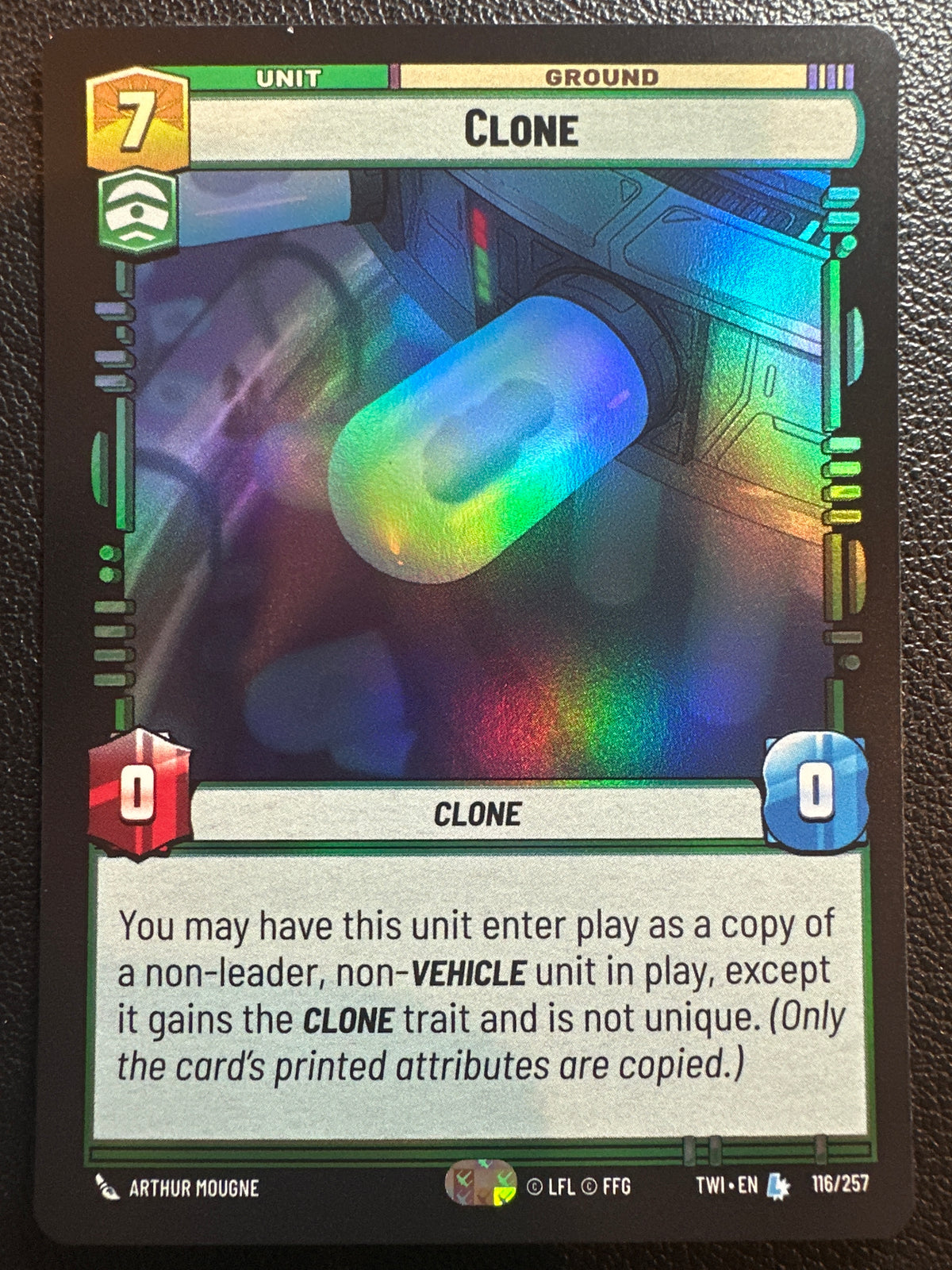 Star Wars: Unlimited Twilight of the Republic Clone Foil #116/257