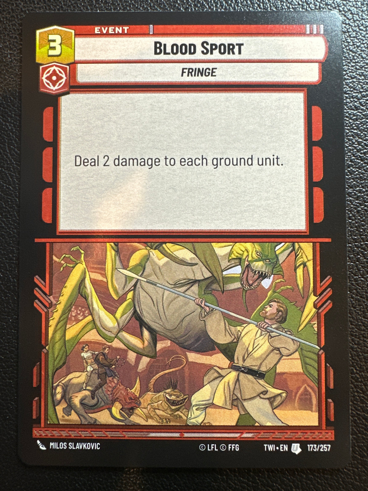 Star Wars: Unlimited Twilight of the Republic Blood Sport #173/257
