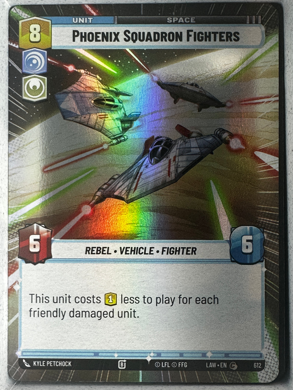Star Wars Unlimited A Lawless Time Phoenix Squadron Fighters Foil Hyperspace 612