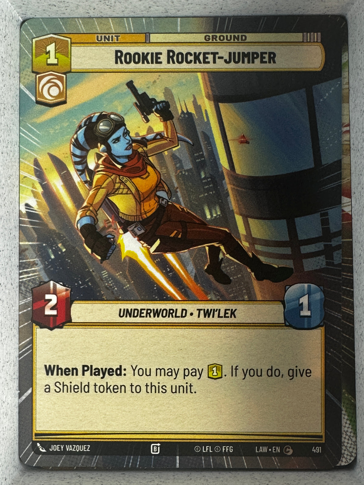 Star Wars: Unlimited A Lawless Time Rookie Rocket-Jumper Hyperspace #491