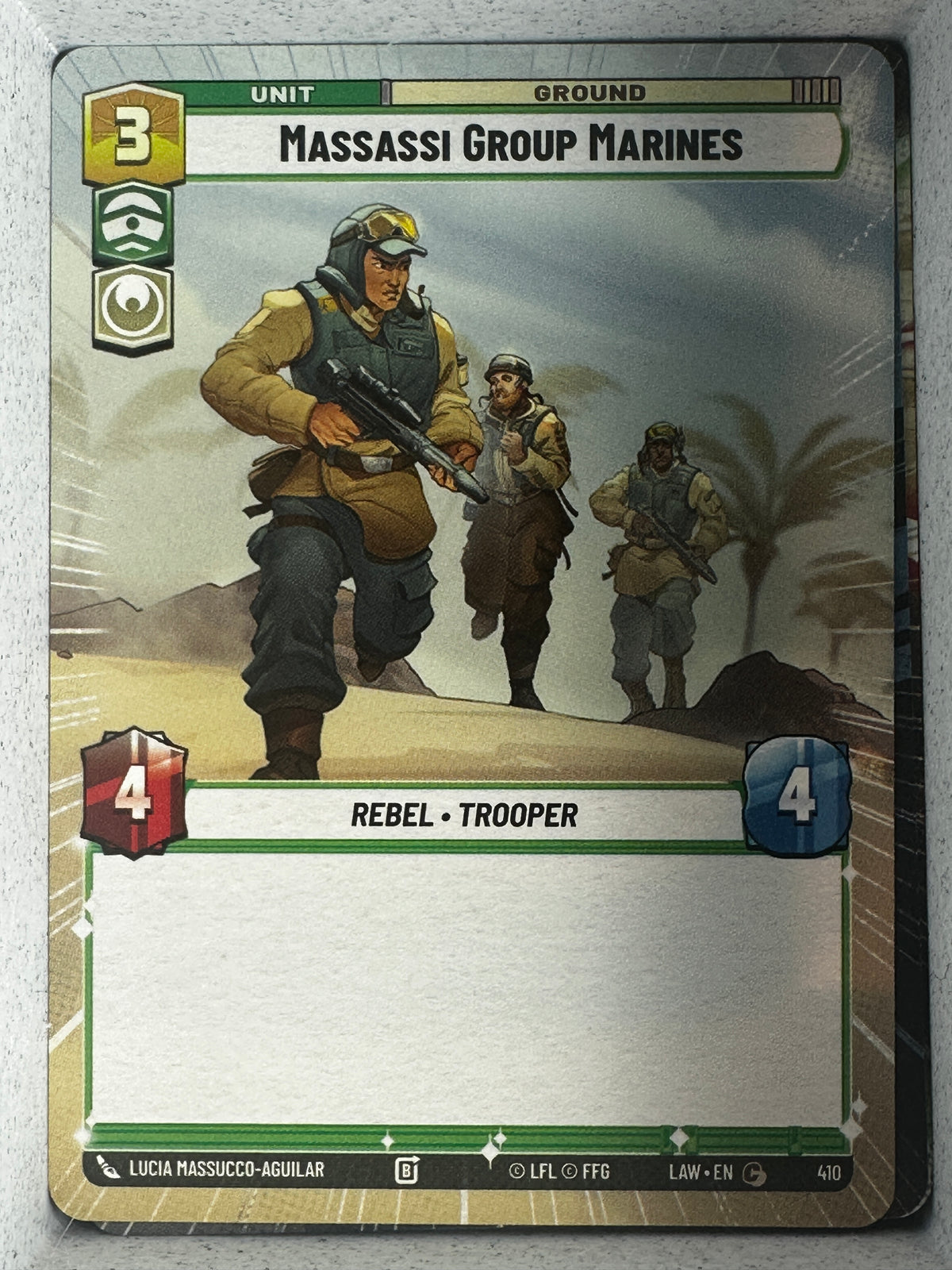 Star Wars: Unlimited A Lawless Time Massassi Group Marines Hyperspace #410