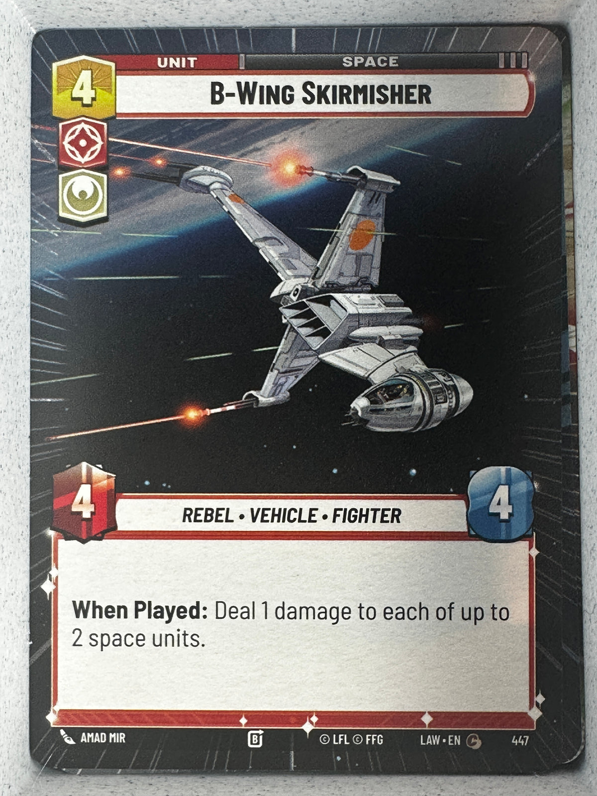 Star Wars: Unlimited A Lawless Time B-Wing Skirmisher Hyperspace #447