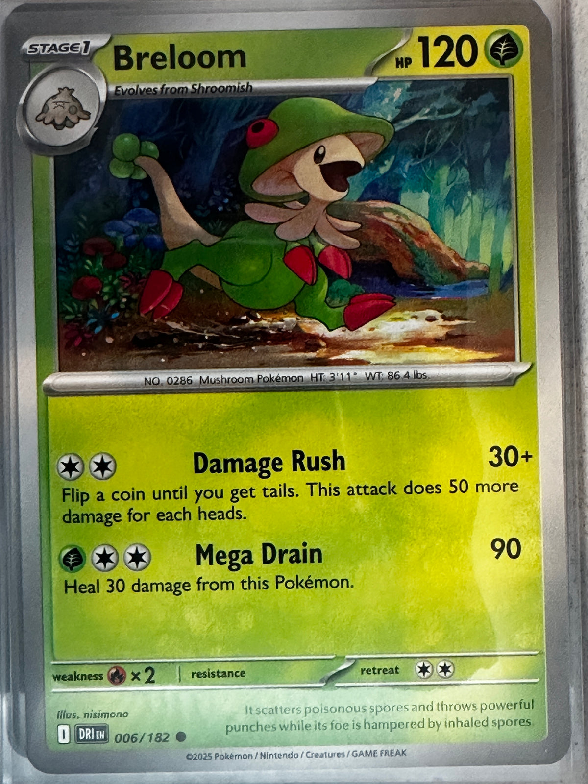 Pokemon TCG Scarlet & Violet Destined Rivals Breloom #6/182