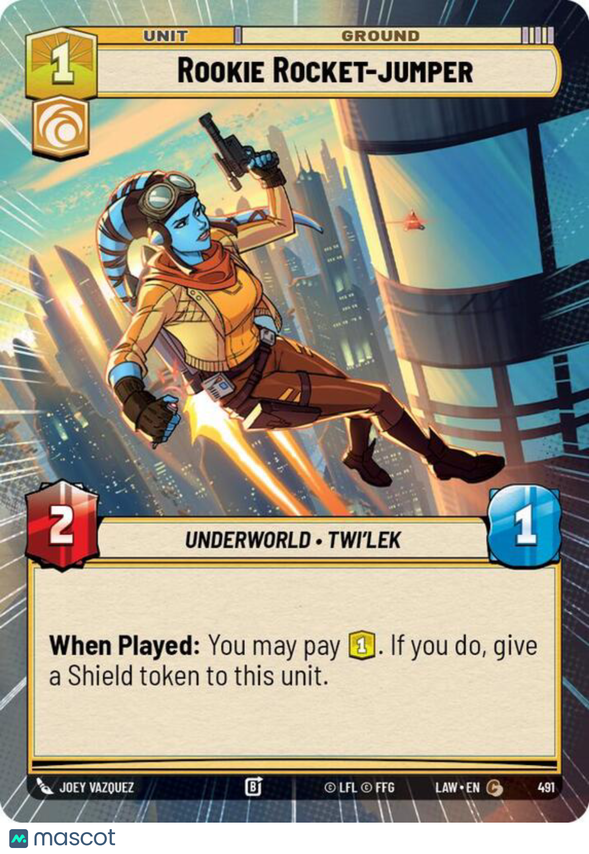 Star Wars: Unlimited A Lawless Time Rookie Rocket-Jumper Hyperspace #491