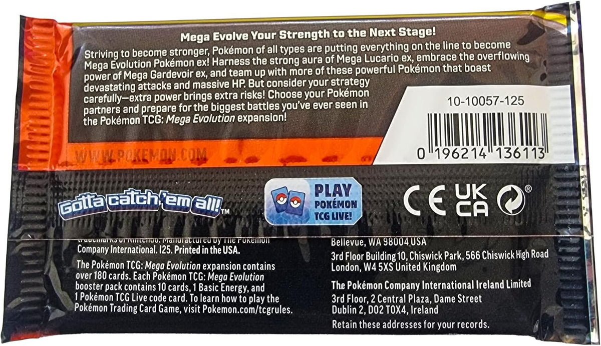 Pokemon Mega Evolution Enhanced Booster Pack