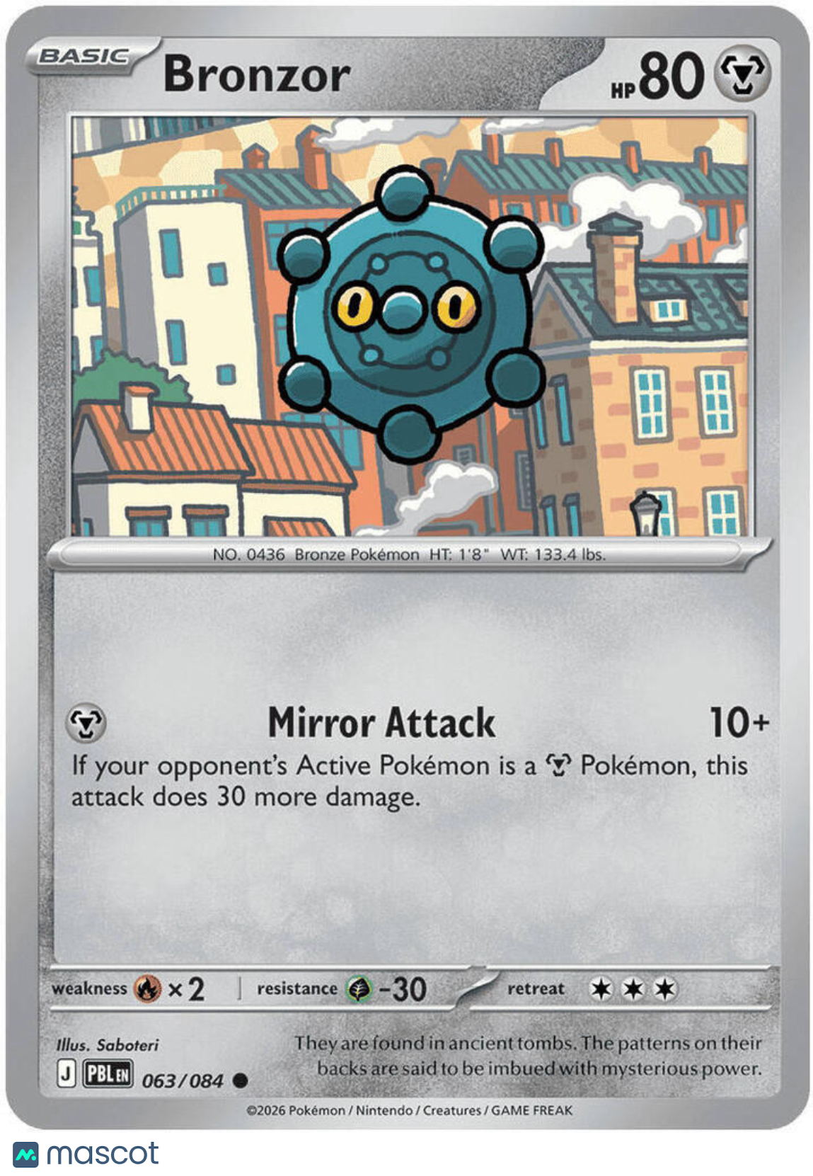 2026 Pitch Black Bronzor Reverse Holo #63/84