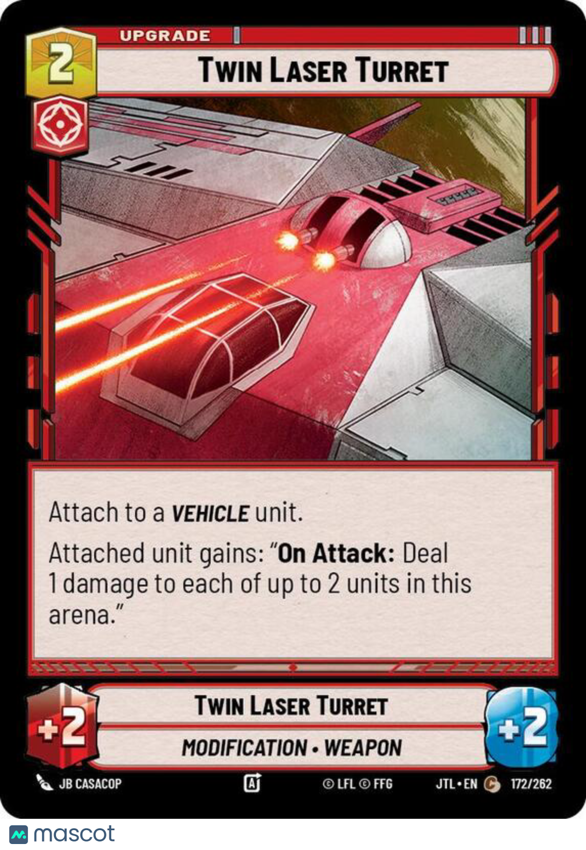 Jump to Lightspeed Twin Laser Turret #172/262