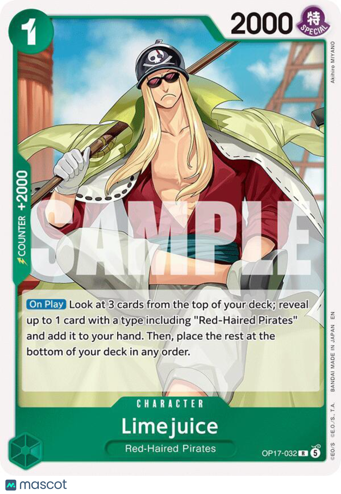 OP17: The Worlds Strongest Warriors Limejuice Foil #OP17-032