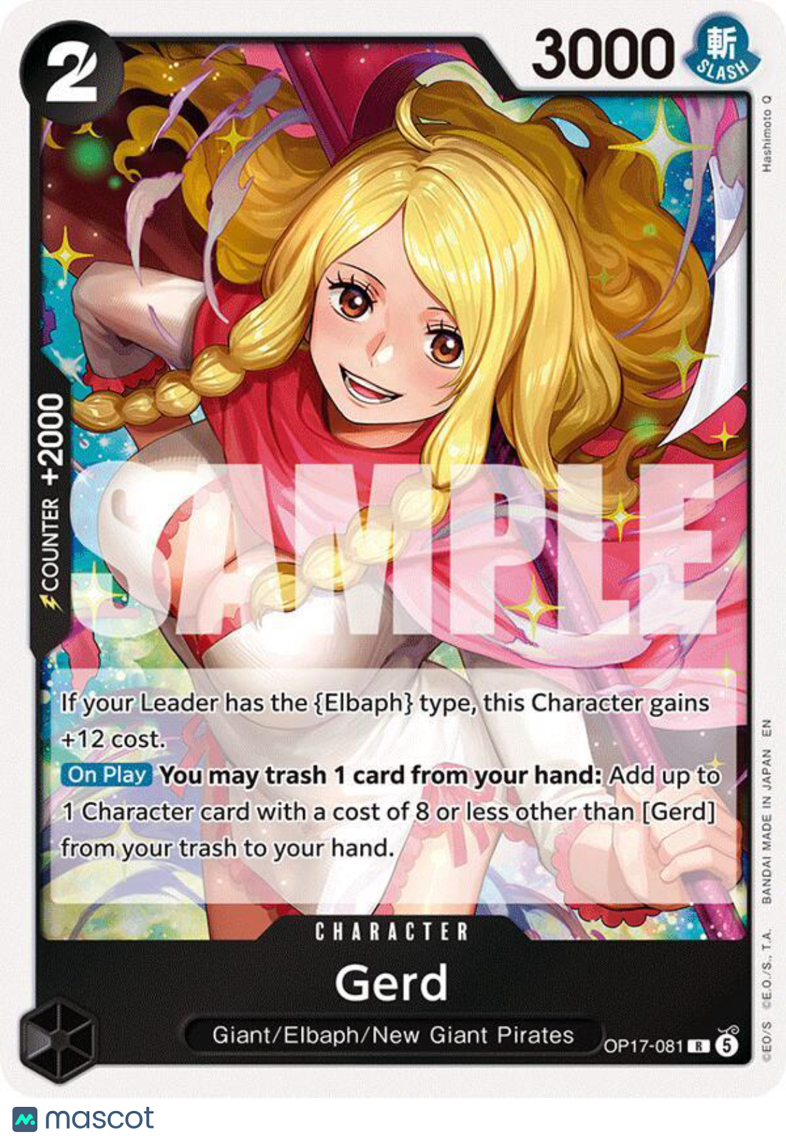 OP17: The Worlds Strongest Warriors Gerd Foil #OP17-091