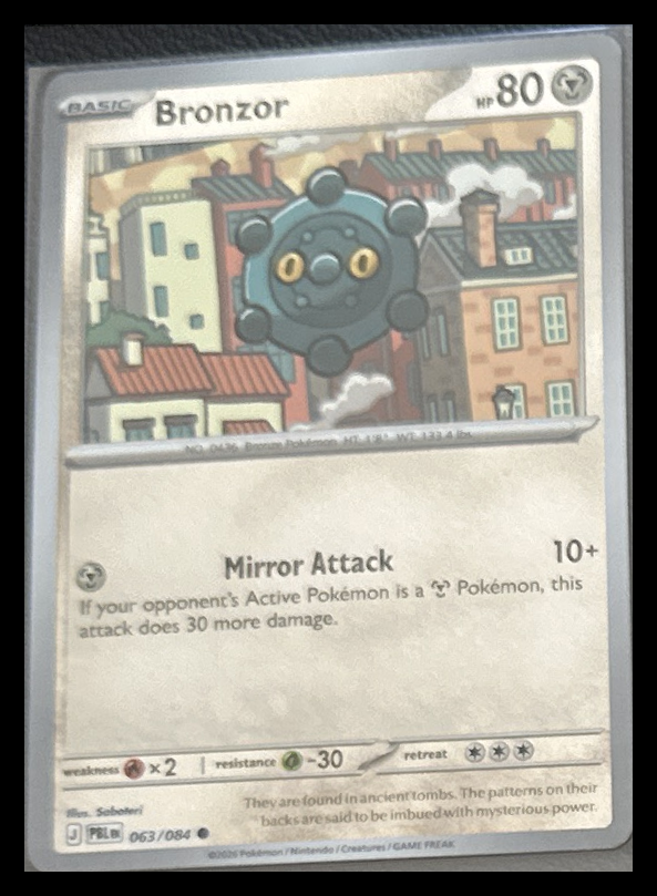 2026 Pitch Black Bronzor Reverse Holo #63/84