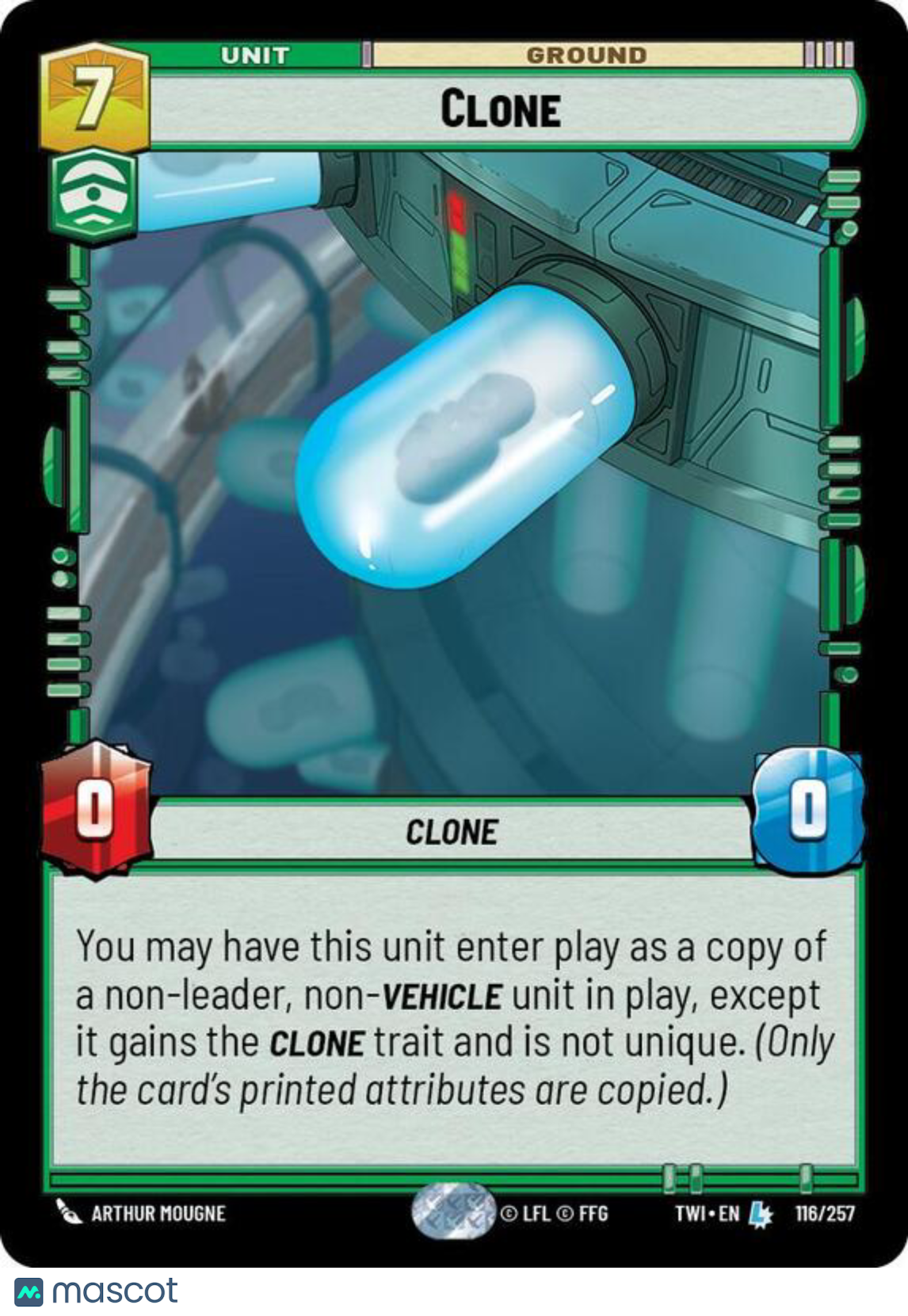 Star Wars: Unlimited Twilight of the Republic Clone Foil #116/257