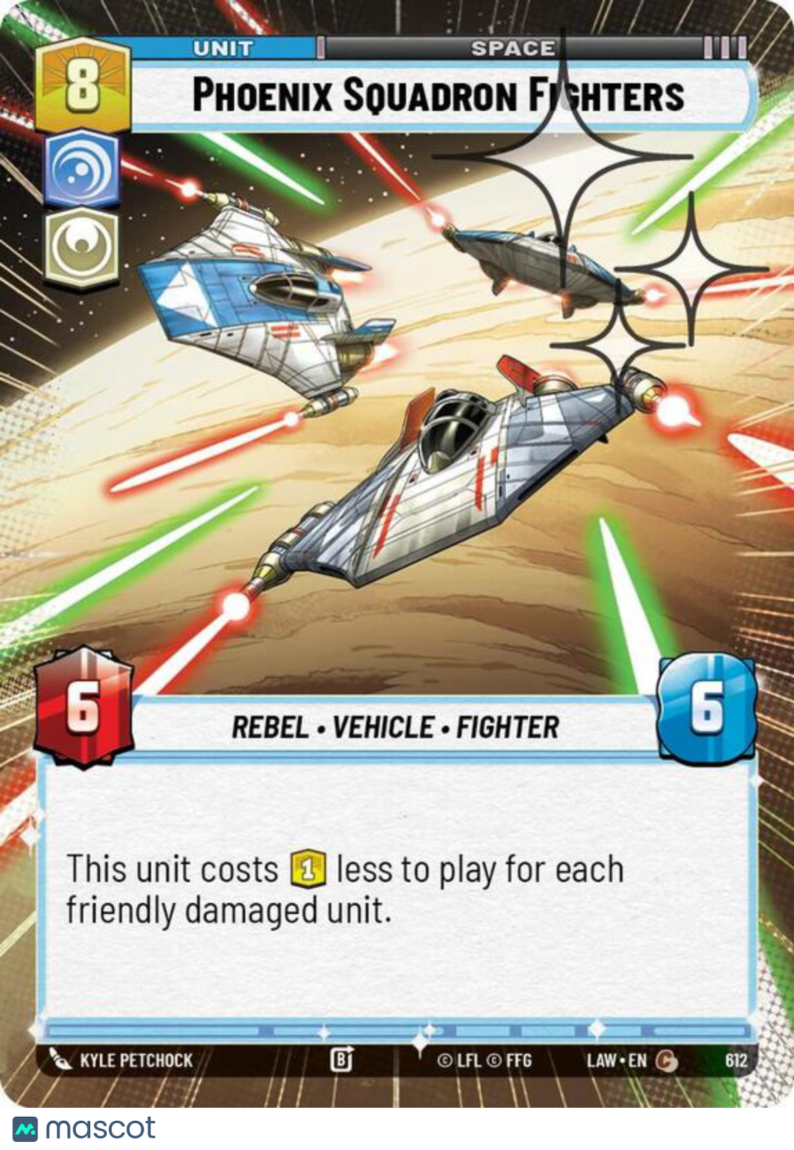 Star Wars Unlimited A Lawless Time Phoenix Squadron Fighters Foil Hyperspace 612