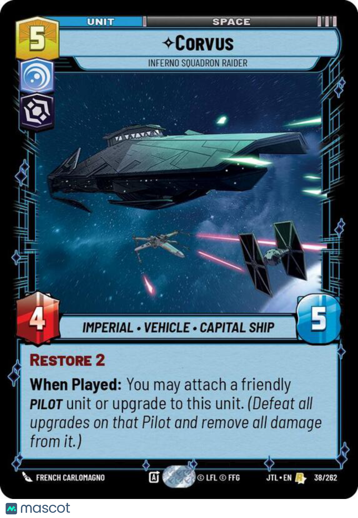 Jump to Lightspeed Corvus #38/262