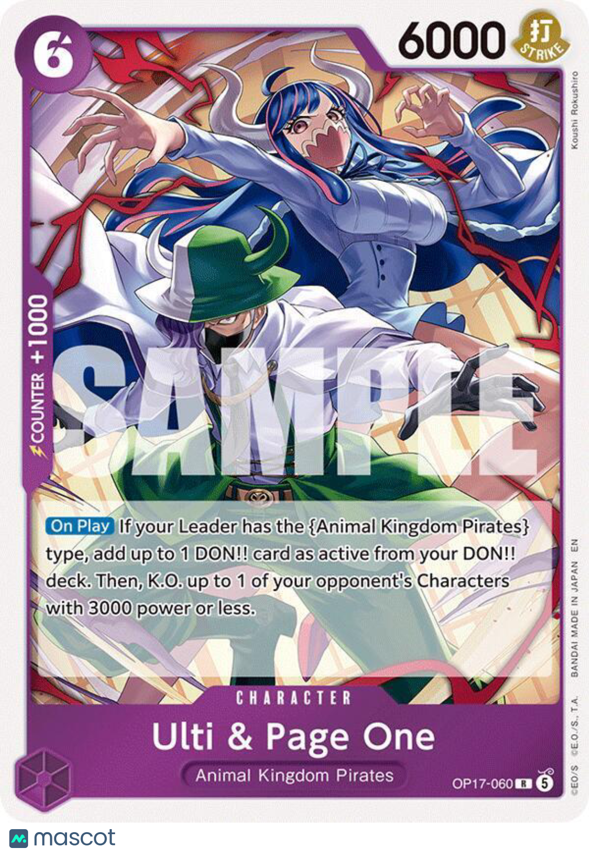OP17: The Worlds Strongest Warriors Ulti & Page One Foil #OP17-080