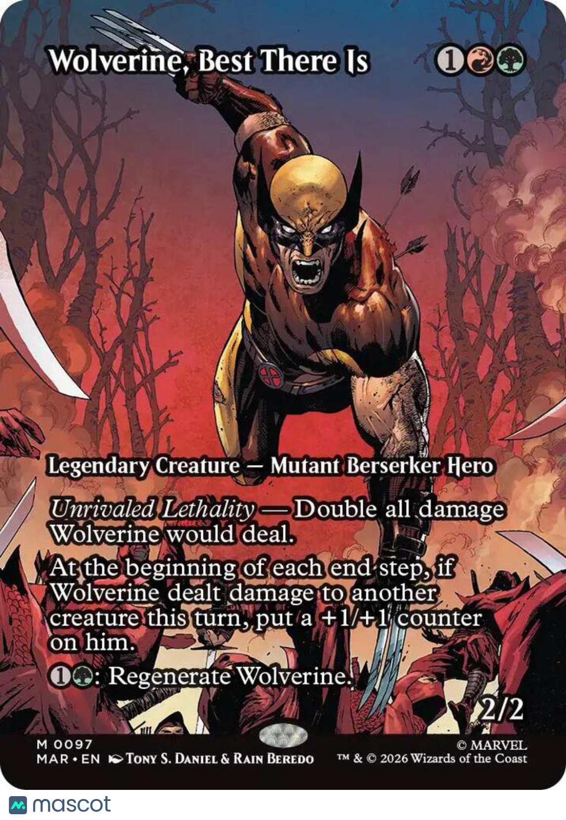 2025 Magic: The Gathering Marvel Universe Eternal-Legal Wolverine Foil #97
